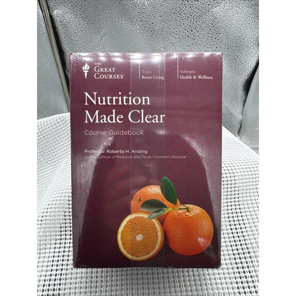 The Great Courses Nutrition Made Clear DVD Course Set Guidebook 3 Disc Complete
